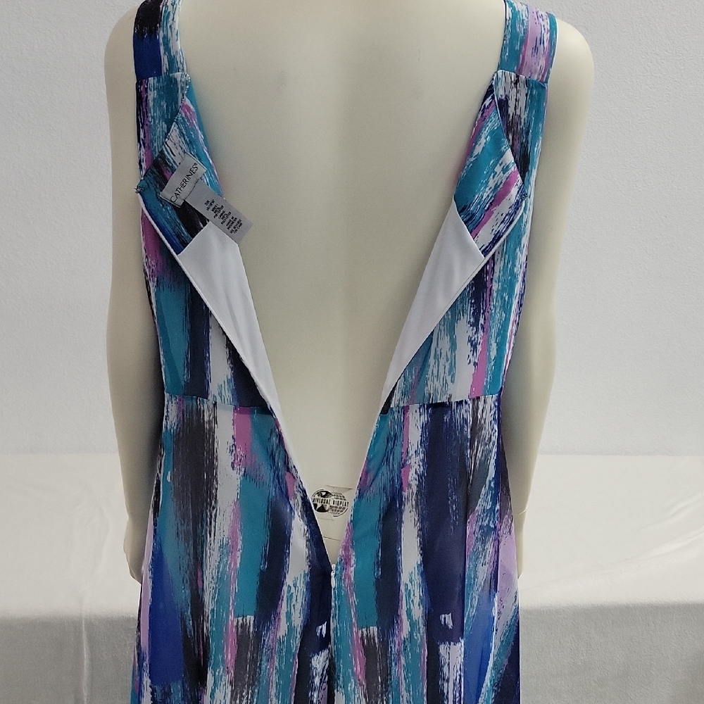 Catherines Scarf Hem Midi Sleeveless Dress - Picture 5 of 8